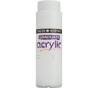 GRADUATE ACRYLIC 500ML WHITE,DR123500011 500 ml (Pack of 1), White