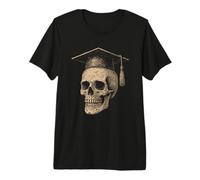 Graduate Skull Academic Cap Student College Premium T-Shirt