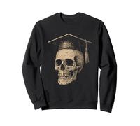 Graduate Skull Academic Cap Student College Sweatshirt
