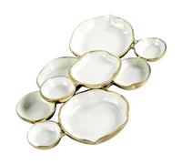 Graduated Cluster Bowl Set - Modern Decorative Tiered Table Decoration with Connected Bowls for Food Presentation, Serving Platter and Presenting Various Culinas
