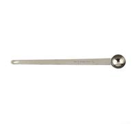 Graduated Coffee Spoon Long Handle Stainless Steel Measuring Tool for Barista Espresso Milk Shake Stirring 25mm(5ml)