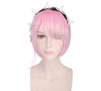 Graduated Color REM Cosplay Wig Or RAM Cosplay Wigs Re:Zero Starting Life In Another World Costume Play Halloween Costumes HA0839PK