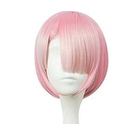 Graduated Color Rem Cosplay Wig Or Ram Cosplay Wigs Re:Zero Starting Life In Another World Costume Play Halloween Costumes Pk