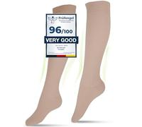 Graduated Compression Socks, Medical Socks, For Men and Women, 60% Organic Cotton (Beige, XL (44-46))