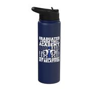Graduated from The Academy Police Stainless Steel Insulated Water Bottle