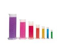 GRADUATED MEASURING CYLINDER SET 10,25,50,100,250,500,1L PLASTIC