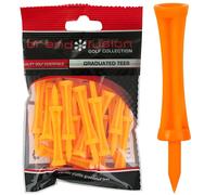 Graduated Tees Unisex The Golfers Club Orange Plastic 275 Inch X 20 Golf Te