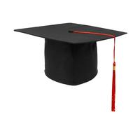GraduatePro Economy Graduation Hat for Adult Bachelor Cap Motorboard for High School University Academic Red