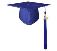 GraduatePro Graduation Cap Hat for Adults 2026 Mortor Board Academic High School University with Royal Tassel