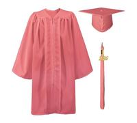 GraduatePro Kids Graduation Cap and Gown with 2025 Tassel Child Nursery Preschool Kindergarten Toddler Costume Outfit Set Pink 27=107-114
