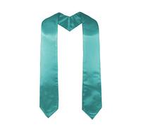 GraduatePro Kindergarten Shiny Graduation Stole Kids Preschool Choir Clergy Plain Sash 40"/100cm Turquoise