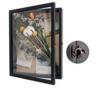 GraduatePro Shadow Box 11x14 Display Case Large Black Frame with Glass Deep Picture Wedding Bouquet Flowers Memorabilia Medals Photos Memory for Keepsakes