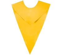 GraduatePro Unisex V Shape Choir Stole for Adults Church Solid Gold