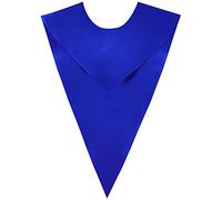GraduatePro Unisex V Shape Choir Stole for Adults Church Solid Royal