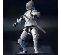 Graduates Decoration Five Generations Of Joint Dolls Medieval Infantry Heavy Soldier Hand Made Ornaments (B, 14. 4X6. 5cm)