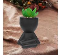 Graduates Decoration Lazy Man's Mini Planter with Dummy Easy Care Decorative Pots (B, One Size)
