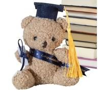 Graduation - 13cm Graduation Plush Toy With Certificate & Hat | Perfect Bear Gift For Kindergarten, Preschool, High School, University, And New Beginnings | Soft And Detailed Doll Gift For