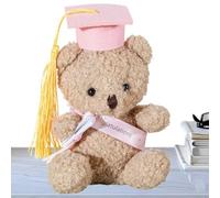 Graduation - 13cm Graduation Plush Toy With Certificate & Hat | Perfect Bear Gift For Kindergarten, Preschool, High School, University, And New Beginnings | Soft And Detailed Doll Gift For