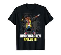 Graduation 2025 Kindergarten Nailed It Dabbing Black Boy Kid T-Shirt