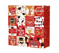 Graduation Advent Box 2026 - 16 Day Countdown Celebration Effectiveness, Self-Assembly Structural Design, Multi-Compartment Inner Gift Packaging, CLA