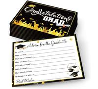 Graduation Advice Cards, 55 Pcs Graduation Party Advice Wishes Card for 2025 Graduation Party Decorations Supplies