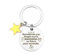 Graduation and Birthday Gifts for Her, Him, Best Friend - Positive Keyrings, Inspirational Gifts for Women, Bestie Bff | Sometimes You Forget You're Awesome