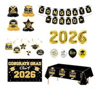 Graduation Balloon Stand Kit 4 Set Table Centerpiece(Black)