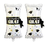 Graduation Balloons, Graduation Certificate Balloons, Graduation Party Balloons, Congrats Grad Scroll Balloon, Graduation, Graduation, Graduation, Exam, Passed Party Decoration, Pack of 2