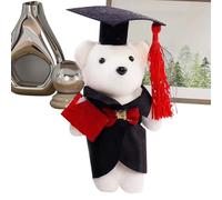 Graduation Bear | Ceremony Animals | Plush Sitting Position for Photo End of Year Elementary School Upper College Gift Teacher Composition Bouquet of Animals
