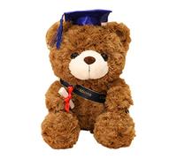 Graduation Bear - Graduation Plush Bear | Graduation Bear Gifts for Her | Graduation Plush Bear with Hat | Graduation Gift with Teddy | Plush Doll with Bear