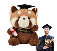 Graduation Bear Plush, Cartoon Animal Pillow, Soft Stuffed Doll Toy, Comforting For Kids, Adults, Cozy Home Decor, Throw Cushion, Graduation Gift Keepsake, Cute Bear Design, 24x19cm