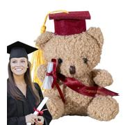 Graduation Bear Toy 5.1 Inch Plush Bear With Hat And Certificate