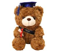 Graduation Bear Toy - Class of 2022 Grad Bear with Black Cap - Cute Custom Brown, Grad for Her, for Him, for College, High School
