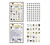 Graduation Bingo - 24-Players 2026 Game With Marker Chips And Host Card | Grad Party Bingo Cards for Adults Men Women Students Home Indoor Outdoor School Gathering Celebrations