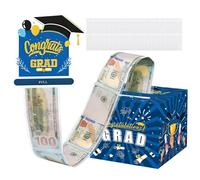 Graduation Box - 2026 DIY Paper with 50 Bags - Cash Holder with 50 Bags - for Kids Graduates Students High School College Celebration Birthday Holiday