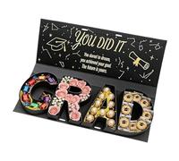Graduation Box,Homemade Snack Container - Letter Graduation Boxes 2026,For Teacher High School Final Year College University Ceremony Table Centerpiece