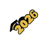 Graduation Brooch 2026-2.5/3.2/3.3cm Metal Grad Brooch | Student Achievement Badge, Commemorative Academic Button For Teachers Students Staff, College High School Ceremony Celebration Gift