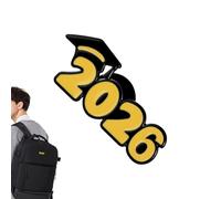 Graduation Brooch - Achievement for Ceremony | Gold Plated Alloy with Enamel Crest & Safety Pin Clasp for Teacher, School, Student, High School, College, Banquet and Formal Celebration