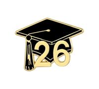 Graduation Brooch Pin,Grad Lapel Buttons | Class of 2026 Graduation Brooch | for Teacher School Student High School College Collar Shawl Sweater Scarf Coat Jacket Banquet Party