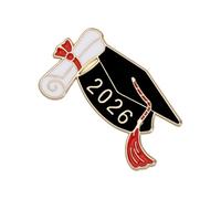Graduation Brooch - Pins for Evaluation | 2026 Grad Lapel Badges with Resilient Metal Sleek & Student Jewelry for Teacher, Home and Professional College School Banquet Party Utility