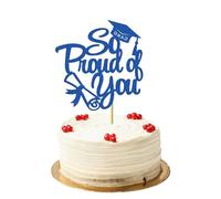 Graduation Cake Topper, Congratulations Cake Topper, Good Luck Cakes Toppers, HSC Blue So Proud of You Cakes Toppers for Graduation Party