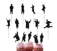 Graduation Cake Topper, Graduation Cupcake Topper, Paper Sticks for Appetizers, Appetizer Nation Set of 14 for Dessert, Cupcake Ios