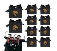 Graduation Candy Bags, 10 Pack for Graduation Parties, Festive Gift Packaging with Student Congratulations Cards, Souvenirs, Toys and Snacks.
