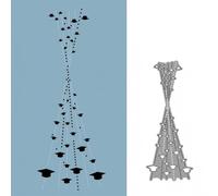 Graduation Cap Curtain Metal Die Cuts, Cutting Dies for Card Making Clearance, Embossing Dies for Scrapbooking