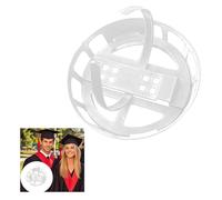 Graduation Cap Headband Anti-Slip Head Band Insert Graduates Must-Have Accessories to Avoid Messing Up Hairstyle Keep Your Natural Hair on Grad Day and Secure Your Cap White (White, One Size)