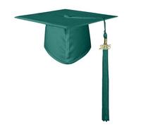 Graduation Cap Headband, Graduation Cap Hats with Tassel Shiny High School College Preschool Summer Kids 2025 Props School Adults Costume, Green, S