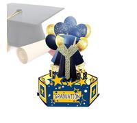 Graduation Card 2026 - Greeting, Academic Achievement Keepsake | Specialty Cardstock Intricate Three Dimensional Folding Paper Cutout Dynamic Visual Surprise Present With Envelope For High Scho