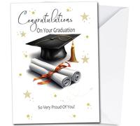 Graduation Card, Congratulations on Your Graduation, Well Done. So Very Proud of You, Graduation Cards Female or Male