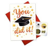 Graduation Card for High School or College Graduate, Congratulations Graduation Card Gift for Him or Her, Inspirational Congrats Grad Greeting Card from Family Friends for Class of 2026 (Grad 2)