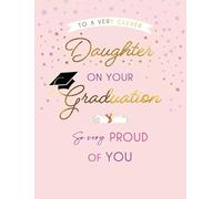 Graduation Card, To a Very Clever Daughter on Your Graduation - 8 x 6 inches - Piccadilly Greetings